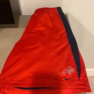 Men’s athletic shorts- Nike Atlanta braves logo.